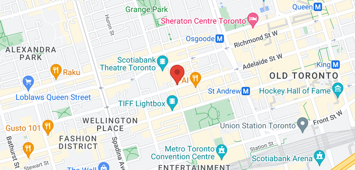 map of #304 -270 ADELAIDE ST W